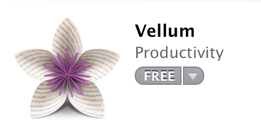 Vellum in the Mac App Store