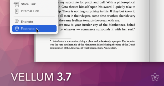 Add Footnotes with Vellum 3.7